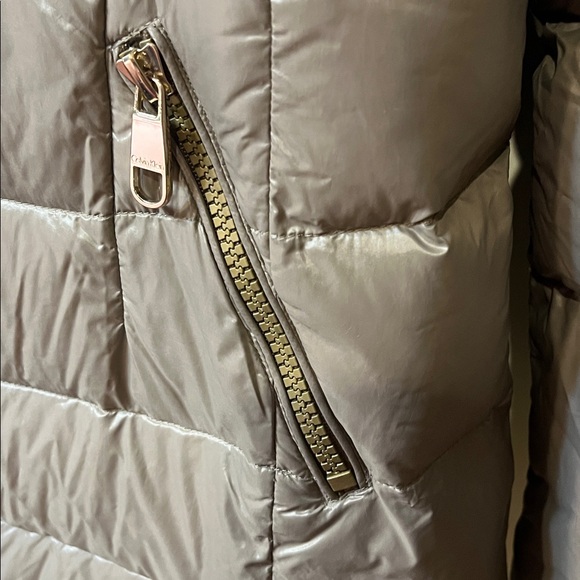 Calvin Klein Taupe Puffer Jacket C169 - Picture 4 of 13